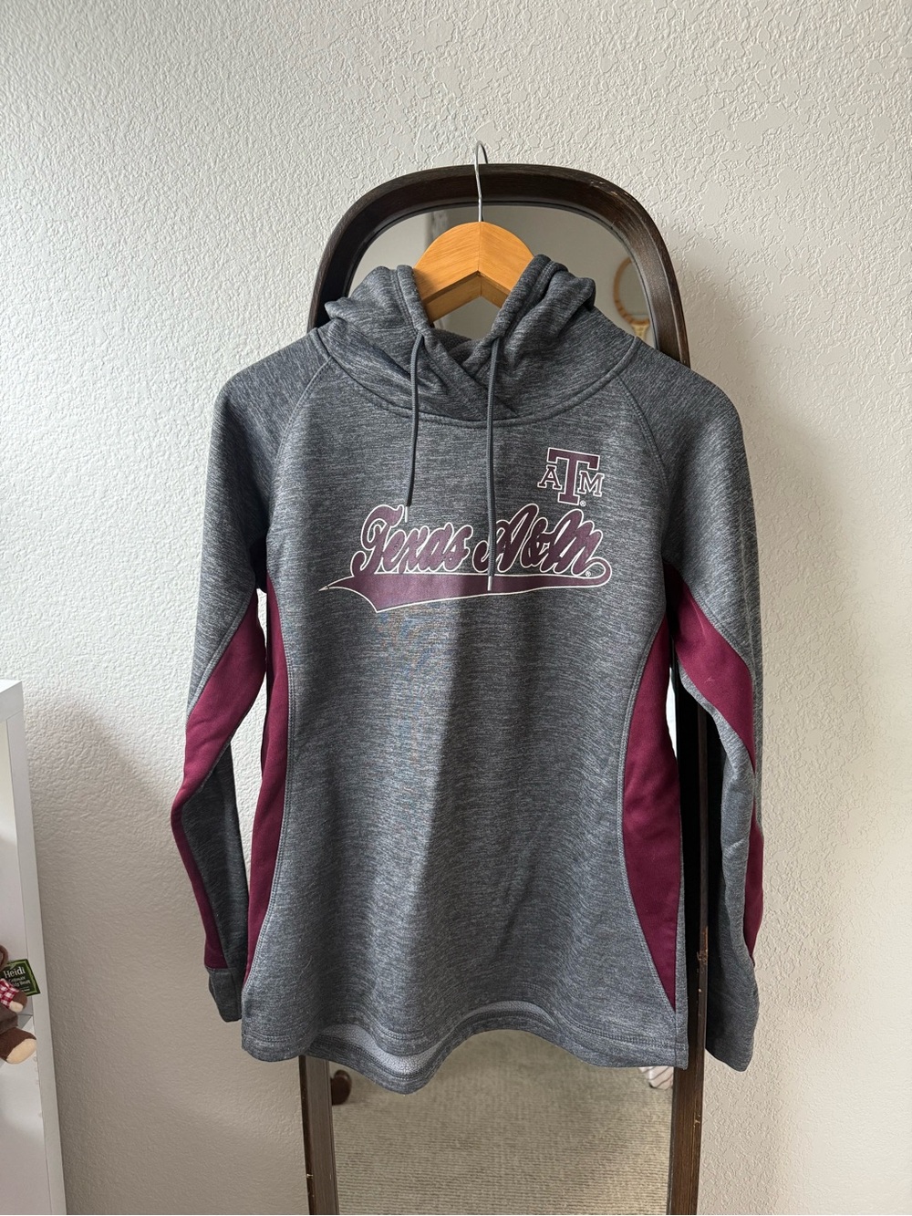 Texas A&M Aggies Grey & Maroon Hoodie